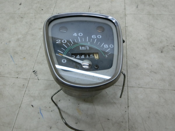 スーパーカブ70/ CUB70/ カブ70/ Super CUB70   メーター/ スピードメーター 表示距離:24415km, C70-3112